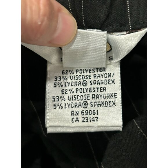 Talbots Petites Pinstriped Classic Straight Leg Dress Pants Size 6 Workwear - Picture 6 of 10